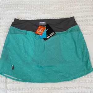 Simms Women’s UPF 50+ Guide Skort, Eddy Aruba, Size L